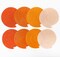 36 Pcs Orange Hanging Swirl Decorations - Ombre Felt Ceiling Streamers for Fall Harvest, Thanksgiving Party, Autumn Wedding, & Pumpkin Baby Shower Decor